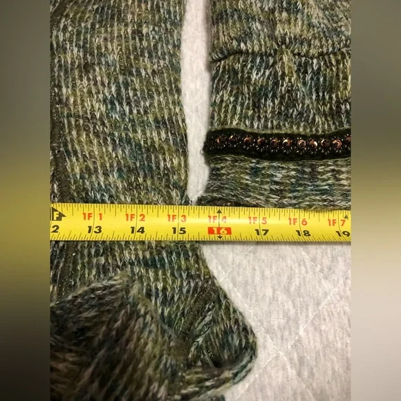 Fantazia long green sweater/coat - Picture 10 of 12